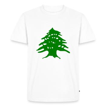 Liban - T-shirt Premium bio Homme - blanc - Devant - Nico (187cm)