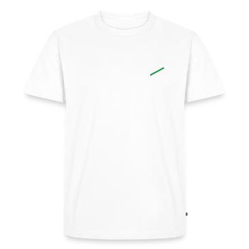 Wähle dein Linux weise! - Betriebssystem - Männer Premium Bio T-Shirt - Weiß - Vorne - Nico (187cm)