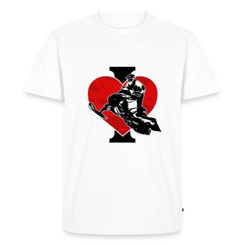 Snowmobile - Men's Premium Organic T-Shirt - white - Front - Nico (187cm)