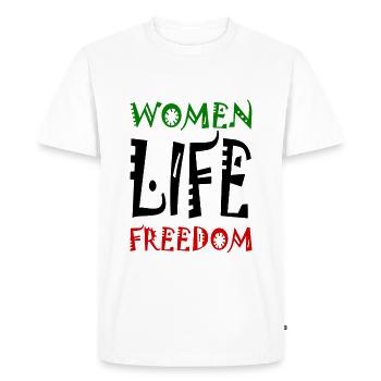 Women life freedom - T-shirt Premium bio Homme - blanc - Devant - Nico (187cm)