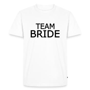 Team bride - T-shirt Premium bio Homme - blanc - Devant - Nico (187cm)