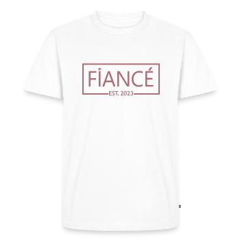 2023 - Groom To Be - Fête de fiançailles - T-shirt Premium bio Homme - blanc - Devant - Nico (187cm)
