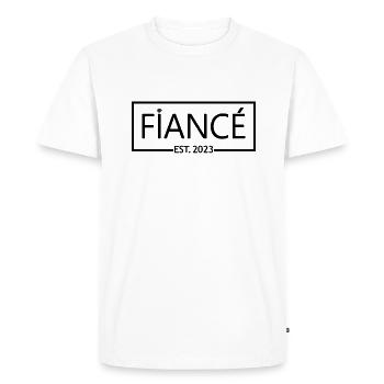 2023 - Groom To Be - Fête de fiançailles - T-shirt Premium bio Homme - blanc - Devant - Nico (187cm)