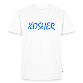 Kosher - T-shirt Premium bio Homme - blanc - Devant - Nico (187cm)