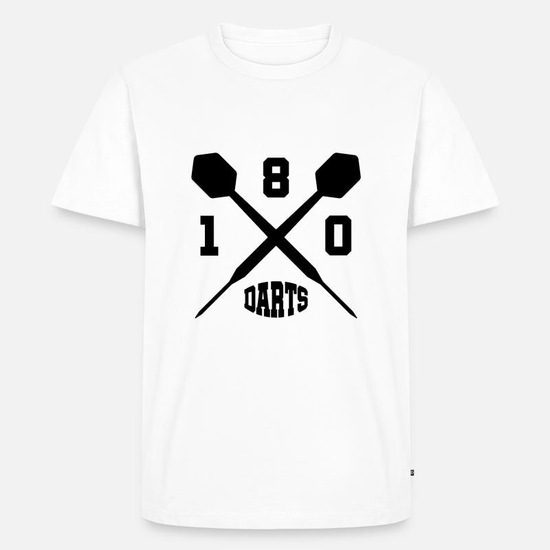 Fléchettes fléchettes fléchettes - T-shirt Premium bio Homme - blanc