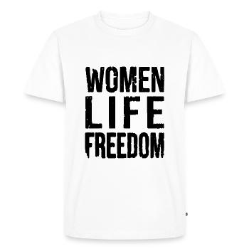 Women life freedom - T-shirt Premium bio Homme - blanc - Devant - Nico (187cm)