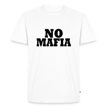 No mafia - T-shirt Premium bio Homme - blanc - Devant - Nico (187cm)