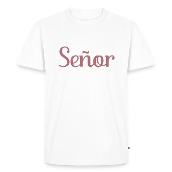 Señor Engagement Groom To Be Wedding Party - T-shirt Premium bio Homme - blanc - Devant - Nico (187cm)