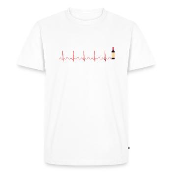 ce design est fait avec amour et passion - T-shirt Premium bio Homme - blanc - Devant - Nico (187cm)