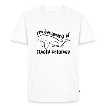 I dream of manatees dugongs - Men's Premium Organic T-Shirt - white - Front - Nico (187cm)