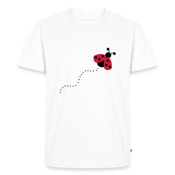 2541614 12868760 Marienkaefer - Men's Premium Organic T-Shirt - white - Front - Nico (187cm)