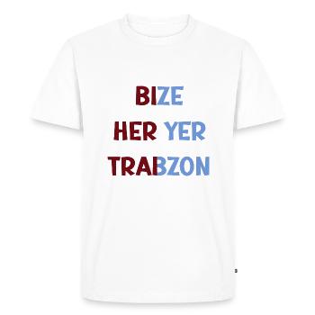 Bize heryer Trabzon - Men's Premium Organic T-Shirt - white - Front - Nico (187cm)