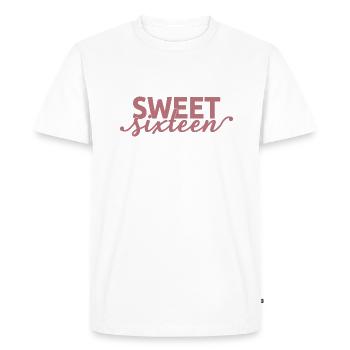 Sweet Sixteen Mignon cadeau de 16 ans - T-shirt Premium bio Homme - blanc - Devant - Nico (187cm)