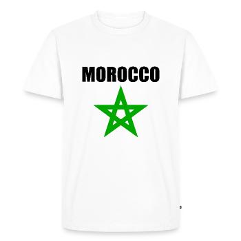 Maroc - T-shirt Premium bio Homme - blanc - Devant - Nico (187cm)