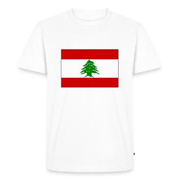 Liban - T-shirt Premium bio Homme - blanc - Devant - Nico (187cm)