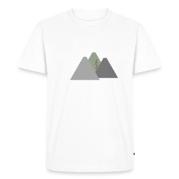 Panorama de montagne, mondes de montagne, montagnes de neige, montagnes - T-shirt Premium bio Homme - blanc - Devant - Nico (187cm)