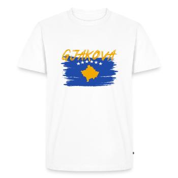 Gjakova 07 Gjakove Kosovo Albanie Geschenk Design - T-shirt Premium bio Homme - blanc - Devant - Nico (187cm)