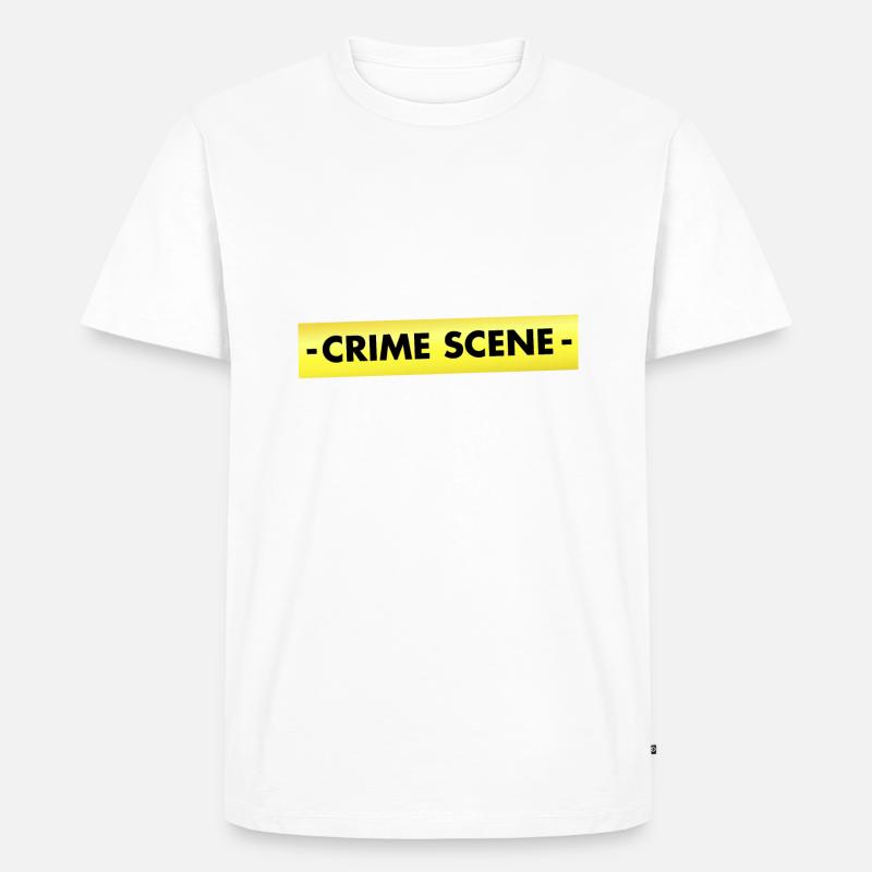 Spurensicherung - Kripo Polizei Kriminaltechnik - Männer Premium Bio T-Shirt - Weiß