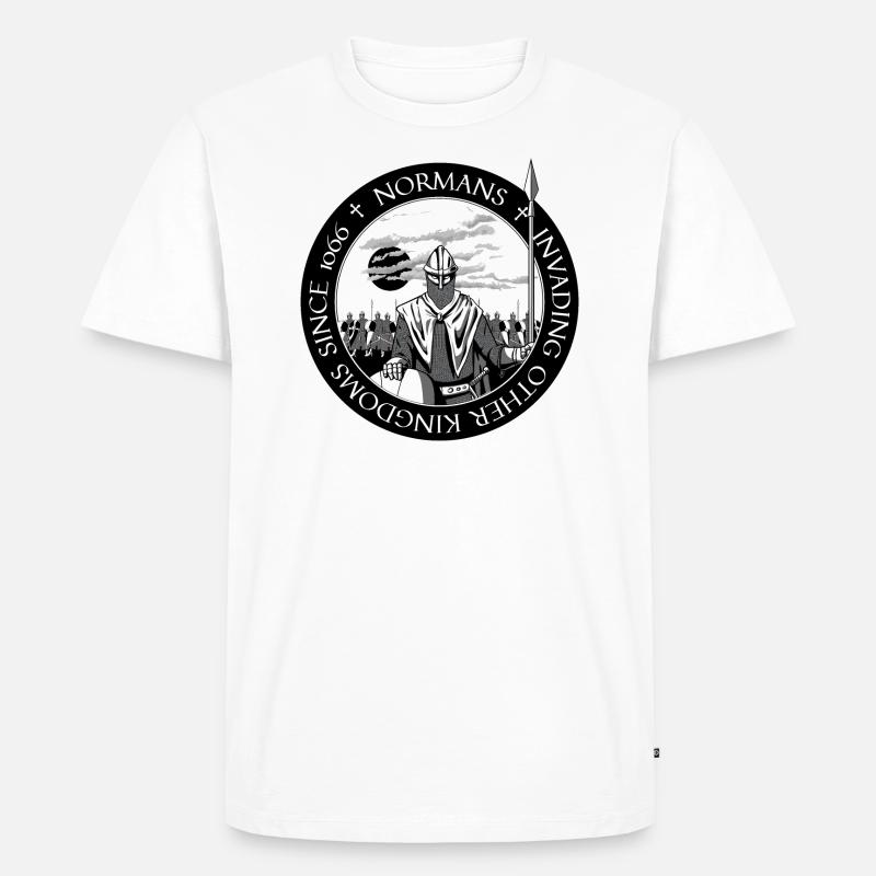 Normans - Männer Premium Bio T-Shirt - Weiß