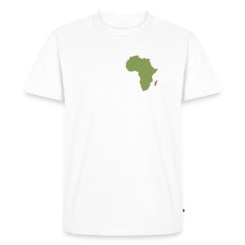 Afrique - T-shirt Premium bio Homme - blanc - Devant - Nico (187cm)