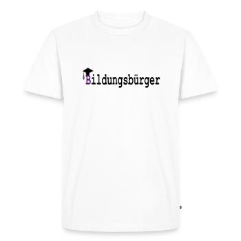 Education Buerger - T-shirt Premium bio Homme - blanc - Devant - Nico (187cm)