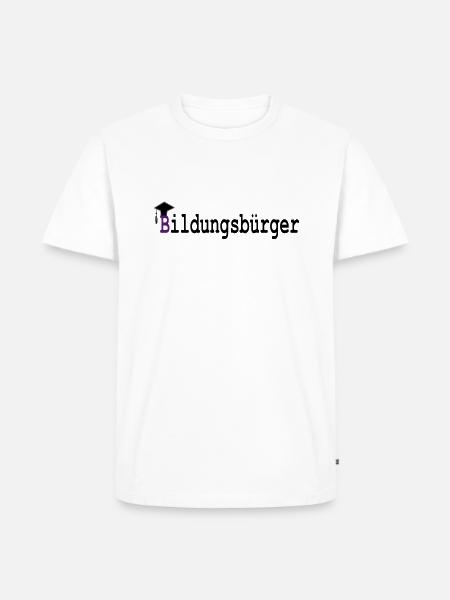 Education Buerger - Men's Premium Organic T-Shirt - white