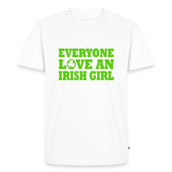 st patricks day - T-shirt Premium bio Homme - blanc - Devant - Nico (187cm)
