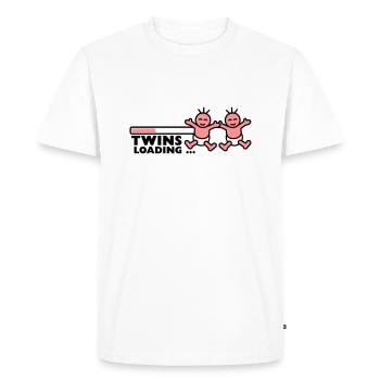 Twins Loading - T-shirt Premium bio Homme - blanc - Devant - Nico (187cm)