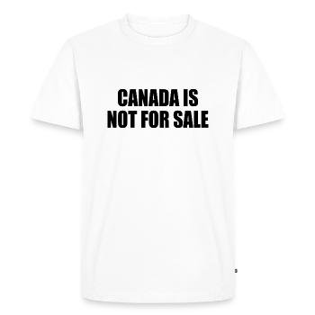 canada is not for sale - Men's Premium Organic T-Shirt - white - Front - Nico (187cm)