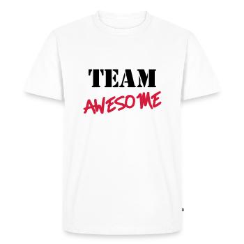 Team Awesome - T-shirt Premium bio Homme - blanc - Devant - Nico (187cm)