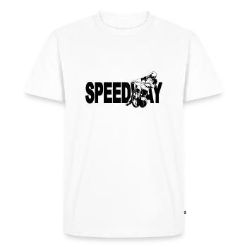 Speedway Racing - T-shirt Premium bio Homme - blanc - Devant - Nico (187cm)