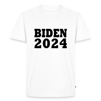 Joe biden 2024 - Men's Premium Organic T-Shirt - white - Front - Nico (187cm)
