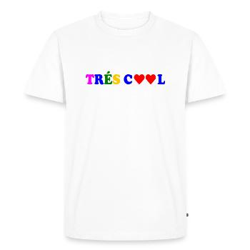 Trés cool - T-shirt Premium bio Homme - blanc - Devant - Nico (187cm)