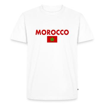 Maroc - T-shirt Premium bio Homme - blanc - Devant - Nico (187cm)
