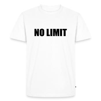 No limit - T-shirt Premium bio Homme - blanc - Devant - Nico (187cm)
