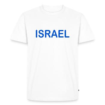 Israel - T-shirt Premium bio Homme - blanc - Devant - Nico (187cm)