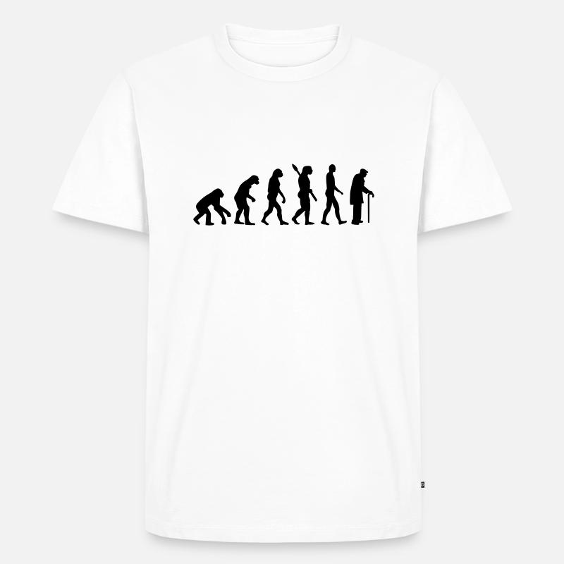 Évolution Retraité - T-shirt Premium bio Homme - blanc