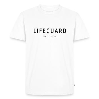 Lifeguard Est. 2023 Graduated Lifeguard Student - Men's Premium Organic T-Shirt - white - Front - Nico (187cm)