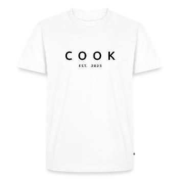 Cook Est. 2023 Fier cadeau de cuisinière pour hommes et femmes - T-shirt Premium bio Homme - blanc - Devant - Nico (187cm)