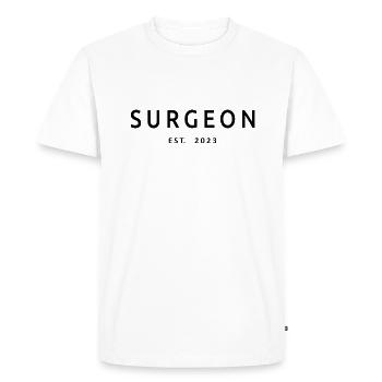 Chirurgien Est. 2023 Étudiant diplômé en médecine chirurgienne - T-shirt Premium bio Homme - blanc - Devant - Nico (187cm)