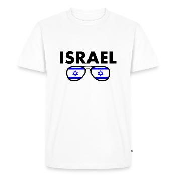 Israel - T-shirt Premium bio Homme - blanc - Devant - Nico (187cm)