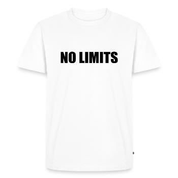 No limits - T-shirt Premium bio Homme - blanc - Devant - Nico (187cm)