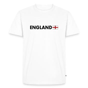 England - Men's Premium Organic T-Shirt - white - Front - Nico (187cm)