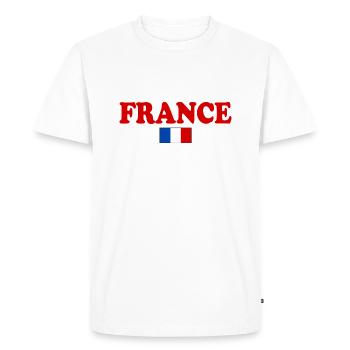 France - Men's Premium Organic T-Shirt - white - Front - Nico (187cm)
