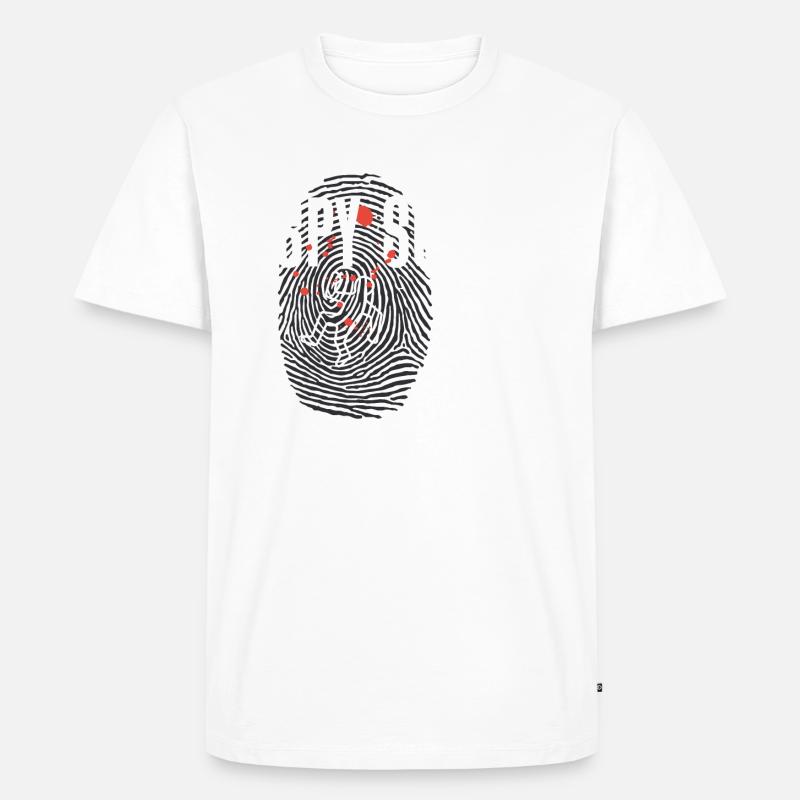Securing traces - Kripo Polizei Kriminaltechnik - Men's Premium Organic T-Shirt - white