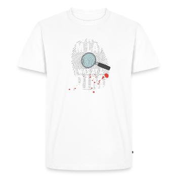 Securing traces - Kripo Polizei Kriminaltechnik - Men's Premium Organic T-Shirt - white - Front - Nico (187cm)