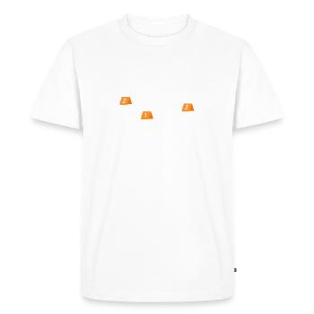 Securing traces - Kripo Polizei Kriminaltechnik - Men's Premium Organic T-Shirt - white - Front - Nico (187cm)