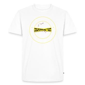 Securing traces - Kripo Polizei Kriminaltechnik - Men's Premium Organic T-Shirt - white - Front - Nico (187cm)