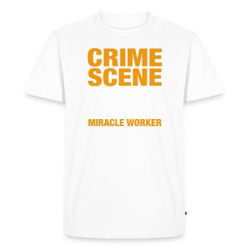 Forensic evidence - Kripo Polizei Forensics - Men's Premium Organic T-Shirt - white - Front - Nico (187cm)