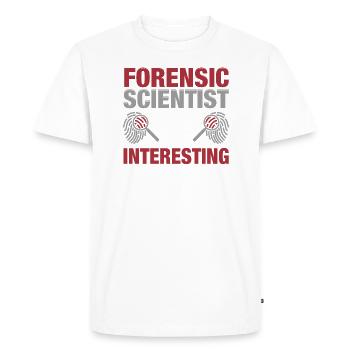 Forensic evidence - Kripo Polizei Forensics - Men's Premium Organic T-Shirt - white - Front - Nico (187cm)